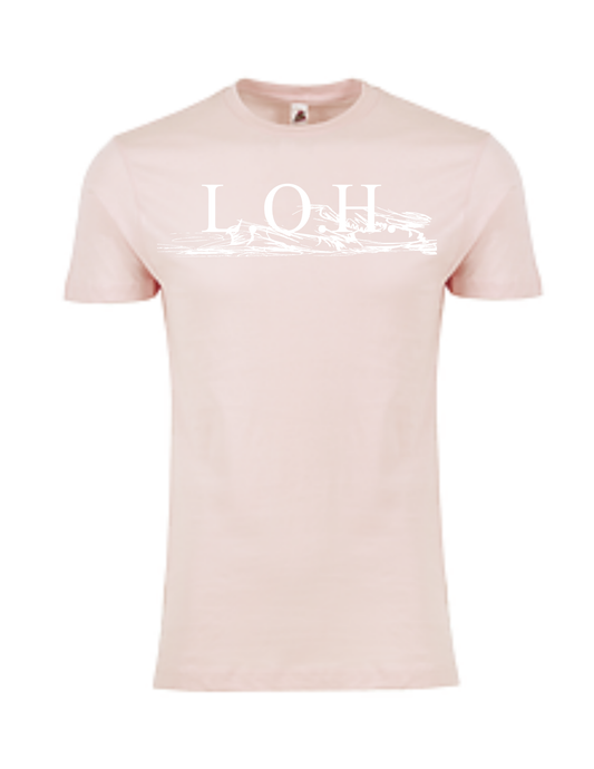 Adult Light Pink & White Lead-Off Hitter Shirt