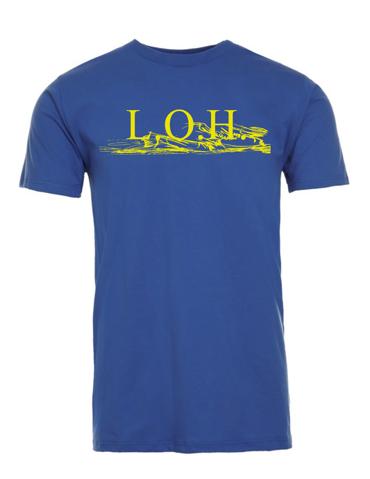 Adult Vivid Blue & Gold Lead-Off Hitter Shirt
