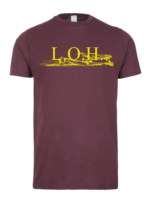 Adult Burgundy & Gold Lead-Off Hitter Shirt