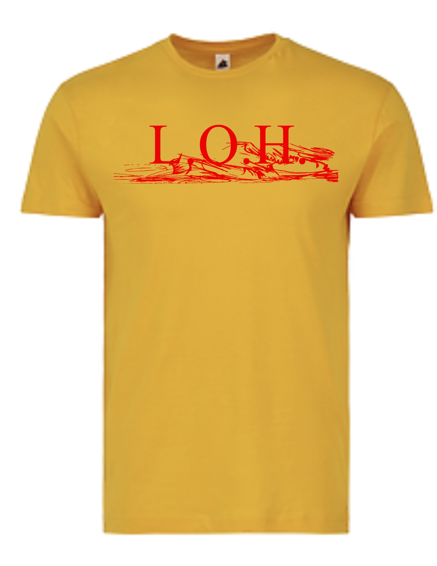 Adult Gold & Red Lead-Off Hitter Shirt