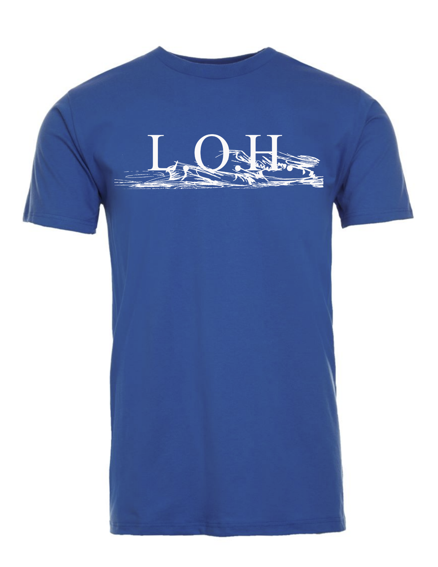Adult Vivid Blue & White Lead-Off Hitter Shirt