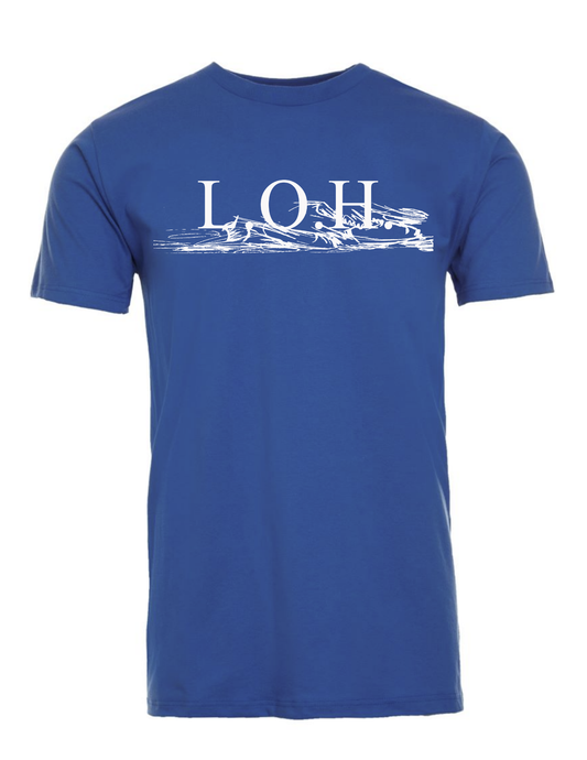 Adult Vivid Blue & White Lead-Off Hitter Shirt