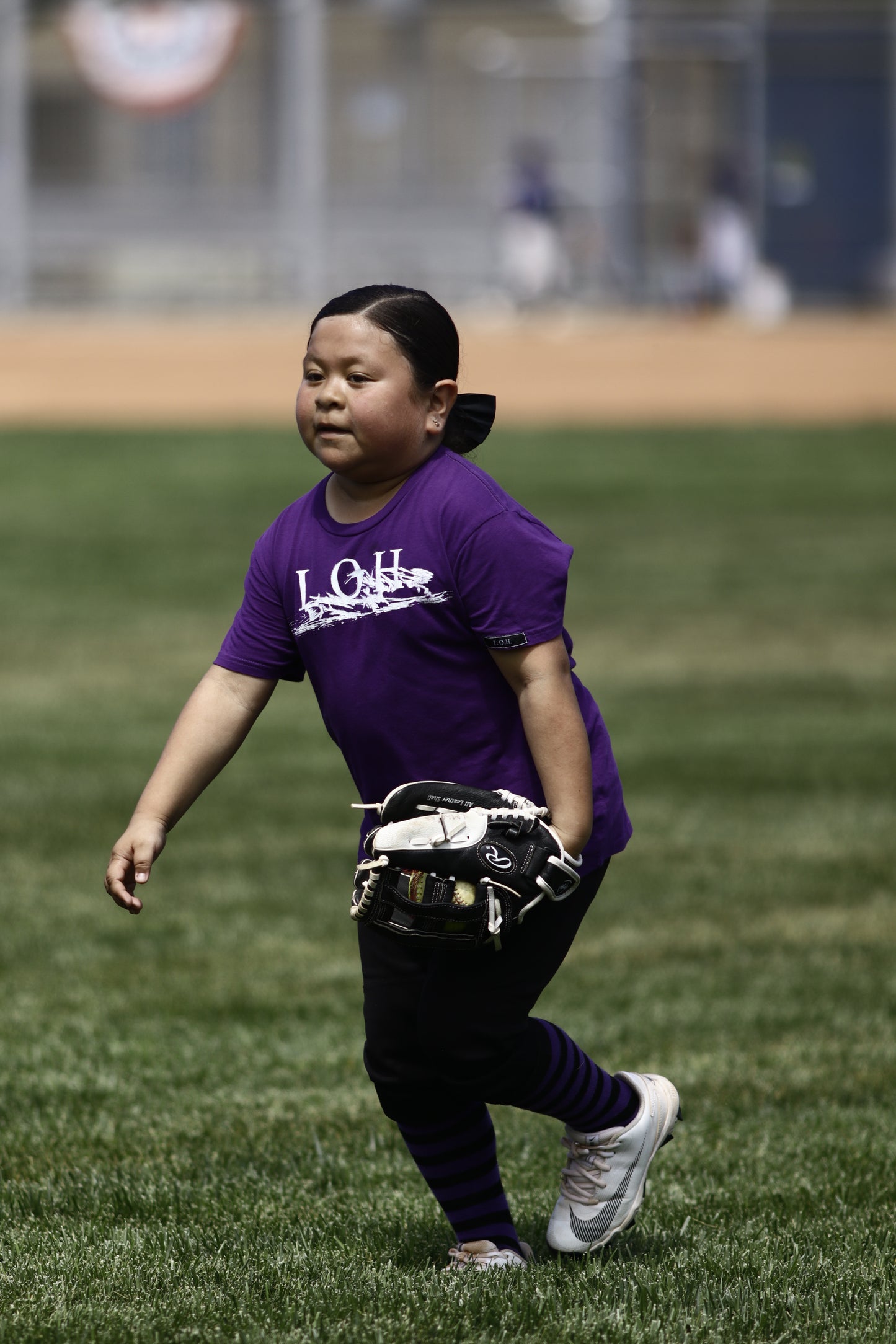 Youth Purple & White Lead-Off Hitter Shirt